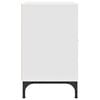 vidaXL Natskab med skuffe 2 pcs Hvid 49 x 36 x 61 cm Konstrueret tr&aelig;