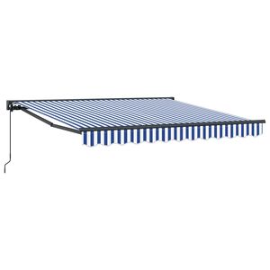 vidaXL Markiseramme Bl&aring; og Hvid 300 x 250 cm