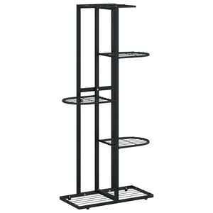 vidaXL blomsterstativ i 5 niveauer 43x22x98 cm metal sort