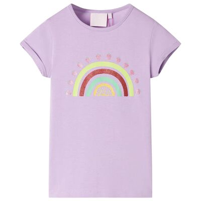 T-shirt til børn str. 92 lilla