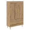 vidaXL Highboard Artisan Egetr&aelig; 69,5 x 31 x 115 cm Konstrueret tr&aelig;