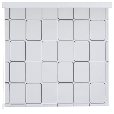vidaXL rullegardin til badeværelse 100x240 cm firkanter
