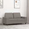 vidaXL 2-personers sofa 120 cm stof gr&aring;brun