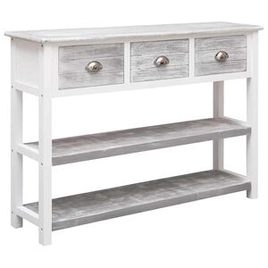 vidaXL sk&aelig;nk 108x30x76 cm massivt kejsertr&aelig; antikgr&aring;