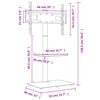 vidaXL tv-stativ til hj&oslash;rne 2 hylder til 32"-65" sort