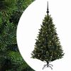 vidaXL Kunstig juletr&aelig; med kugler 120 cm 150 LED'er Varm hvid