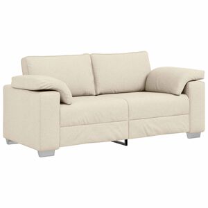 vidaXL 2-personers sofa Beige 180 cm Linned-blandet stof