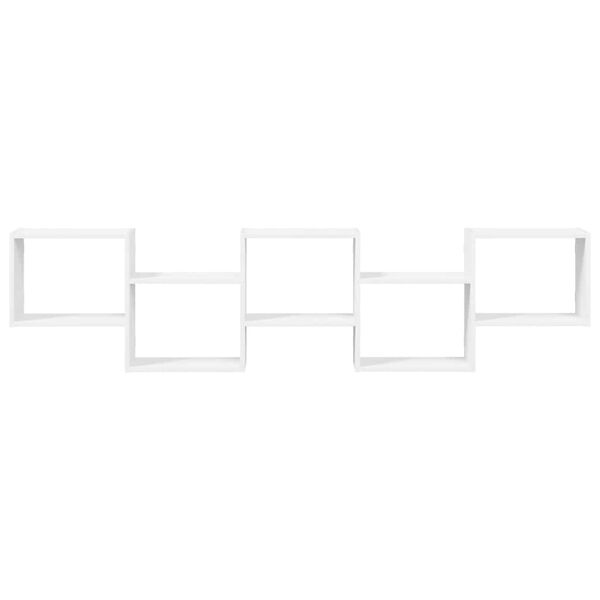 vidaXL v&aelig;greol med 5 rum konstrueret tr&aelig; hvid