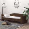 vidaXL daybed med USB 90x200 cm stof brun
