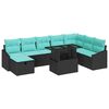 vidaXL Havesofa S&aelig;t 9 stk. polyrattan