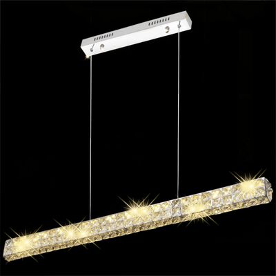 Lang LED-pendel/hængelampe, krystal, 10 W