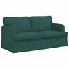 vidaXL Sofa 2 pcs M&oslash;rkegr&oslash;n
