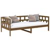 vidaXL daybed 80x200 cm massivt fyrretræ gyldenbrun