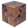 vidaXL taburetter 2 stk. brun 40x40x45 cm massivt teaktr&aelig;