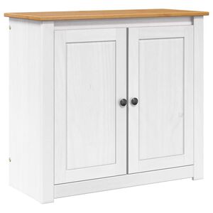 vidaXL Akvarium stand PANAMA Hvid og brun 81 x 36 x 73 cm 250 kg