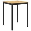 vidaXL Have Bar Bord Hvid og sort 80 x 80,5 x 105 cm Massivt Akacietr&aelig;