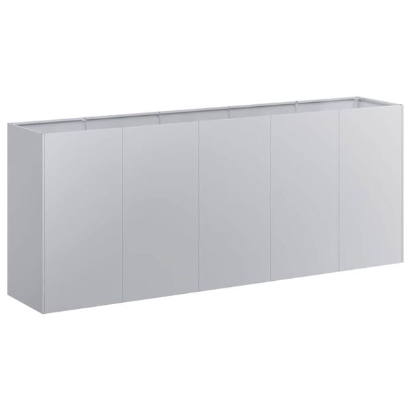 vidaXL plantekasse 200x40x80 cm galvaniseret st&aring;l