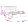 vidaXL Opbevaringsseng Sonoma eg 160 x 200 cm Konstrueret tr&aelig;