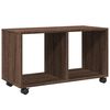 vidaXL rullebord 72x33x42,5 cm konstrueret tr&aelig; brun egetr&aelig;sfarve