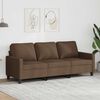 vidaXL 3-personers sofa 180 cm stof brun