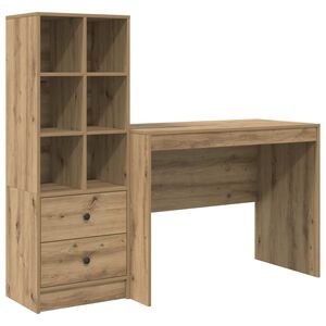 vidaXL Bord Artisan Egetr&aelig; 145.5 x 50 x 127 cm 2 stk.