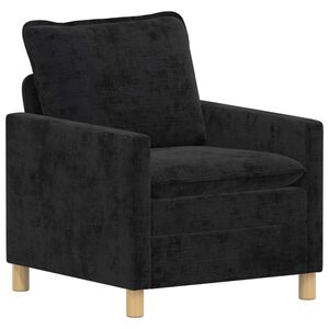 vidaXL Sofa Sort 76 x 81 x 87,5 cm Polyester
