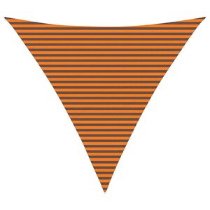 vidaXL Solskygge sejl Orange og Brun 6 x 6 x 6 m 100% polyester Oxford
