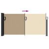 vidaXL sammenrullelig sidemarkise 100x300 cm beige