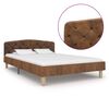 vidaXL sengestel 120x200 cm imiteret ruskind brun