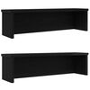 vidaXL k&oslash;kkenreoler kan stables 2 stk. 60x15x16 cm sort