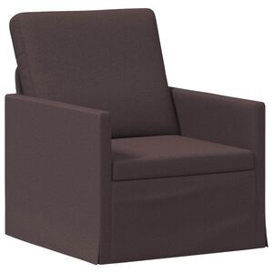 vidaXL Enkelsofa M&oslash;rk Brun 70 x 81 x 82 cm Stof