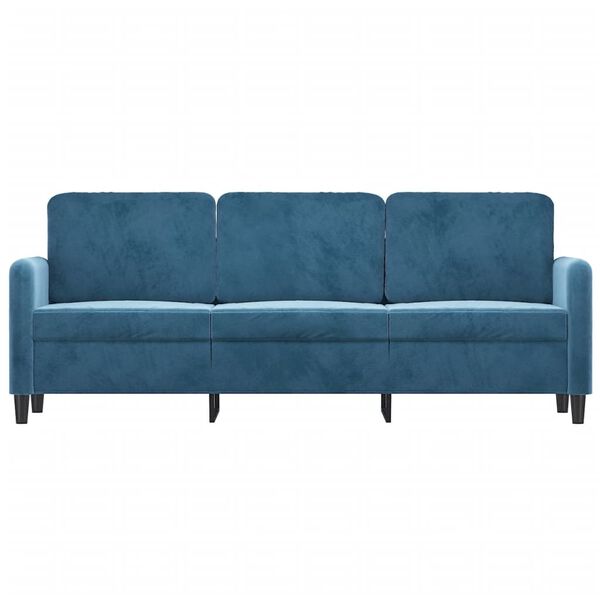 vidaXL 3-personers sofa 180 cm velour bl&aring;