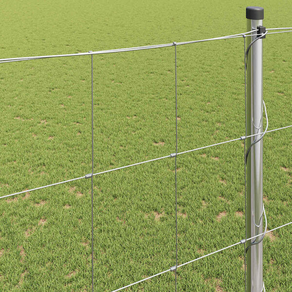 vidaXL Markhegn Sølv 25 x 1,5 m Galvaniseret stål