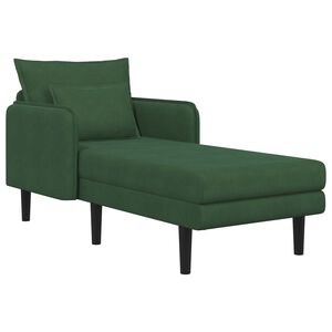 vidaXL Overdimensioneret chaiselong M&oslash;rkegr&oslash;n Corduroy stof