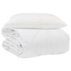 vidaXL Sommer dyne med pude 2 stk. Hvid Microfiber