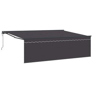 vidaXL Udtr&aelig;kkelig markise Antracit 450 &times; 350 cm