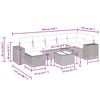 vidaXL sofas&aelig;t til haven 8 dele med hynder polyrattan lysegr&aring;