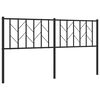 vidaXL udskiftningsgavl 160 cm metal sort