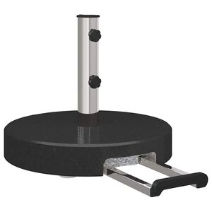 vidaXL Parasolfod Sort &Oslash; 45 x 37,5 cm Granit