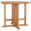 vidaXL foldbart havebord &Oslash;90x75 cm massivt teaktr&aelig;