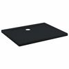 vidaXL Brusebund Tray med Dots 100 x 80 x 4 cm ABS Sort