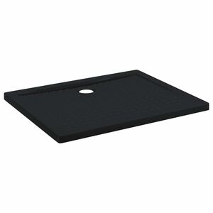 vidaXL Brusebund Tray med Dots 100 x 80 x 4 cm ABS Sort