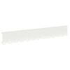 vidaXL Pl&aelig;nekant 30 stk. 102 x 15 x 4 cm St&aring;l Hvid