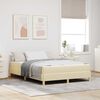 vidaXL Box spring seng med madras Creme 140 x 190 cm Stof