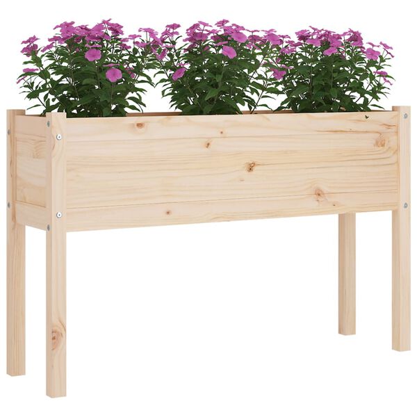 vidaXL plantekasse 110x31x70 cm massivt fyrretræ