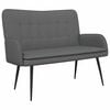 vidaXL 2-personers sofa M&oslash;rkegr&aring; 115 x 61 x 87 cm Stof