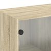 vidaXL skab med glasl&aring;ger 68x37x68,5 cm sonoma-eg