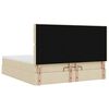 vidaXL osmannisk sengeramme med madras 160x200 cm stof cremefarvet