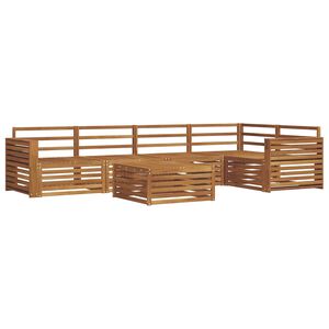 vidaXL Udend&oslash;rs sofagruppe 6 pcs Naturfarvet Massivt Akacietr&aelig;