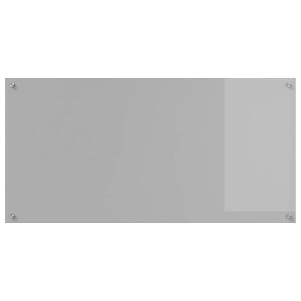 vidaXL K&oslash;kken bagv&aelig;g 2 pcs Lysegr&aring; 120 x 60 cm h&aelig;rdet glas